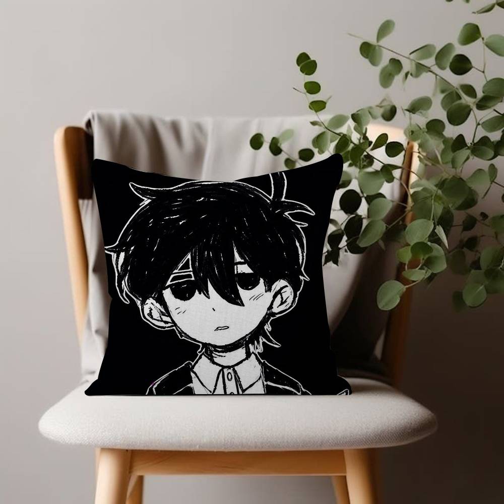 Games Cushion Cover Comfort Soft Pillowcase Sofa Omori Living Room Home Gift Office Decor Protective Covers