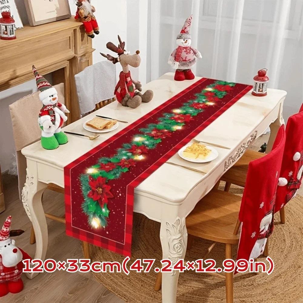 New Year Christmas Table Runner Xmas Party Navidad Gift Christmas Table Flag Flag Cover Merry Christmas Decorations