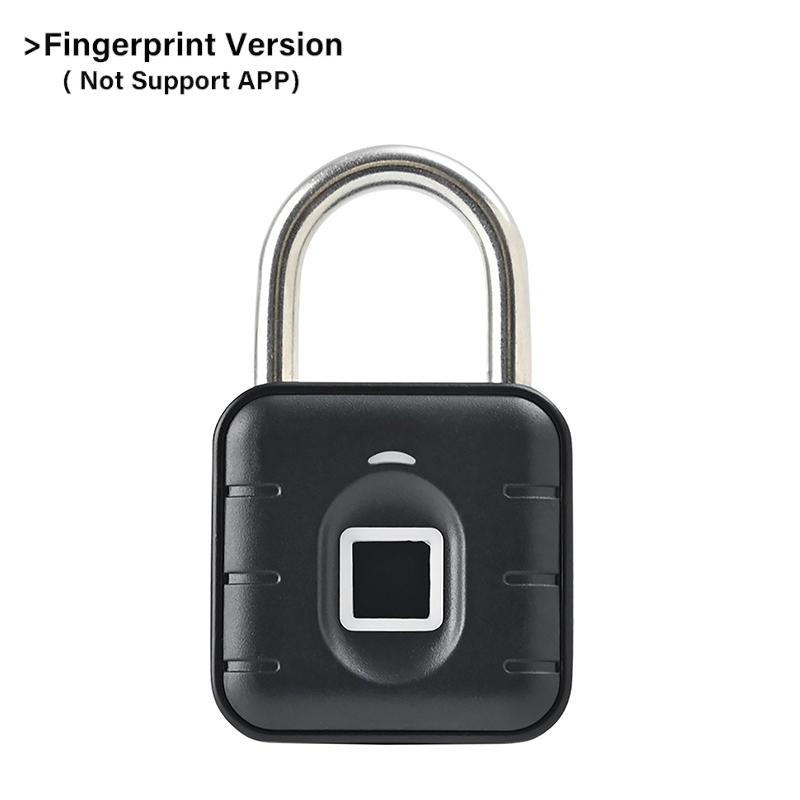 Smart Fingerprint Padlock Waterproof Keyless Security Bluetooth Electronic Luggage Bag Case Anti-theft Lock Outdoor Door Padlock