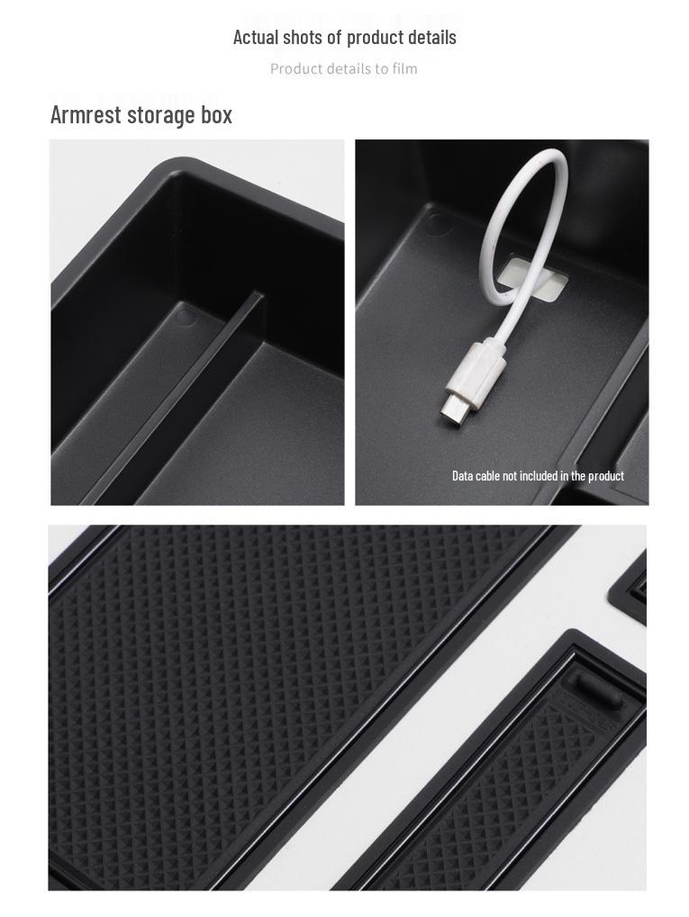 Adjustable Armrest Storage Box for Car Interior Accessories