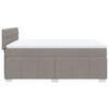 Vidaxl Kontinentalbett Mit Matratze, Taupe, Stoff, 140X190 Cm