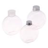320/500Ml Flat Round Water Bottle Clear Milk Tea Coffee Bottle Drinking Bottles Portable Pet Juice Drink Bottle