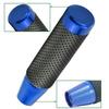 Lunsom 130mm Shift Knob Aluminum Alloy Car Shift Lever Shift Knob PU Leather for Auto and Manual Car (Blue)