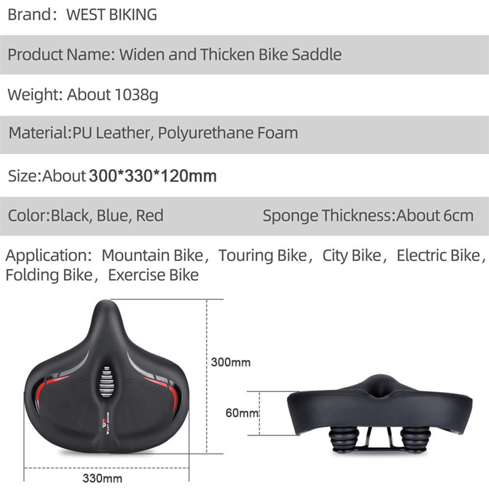 Thickened High Elasticity Bike Saddle Soft Waterproof PU Pad Road Bicycle Seats Comfort Breathable AntiSlip Cycle