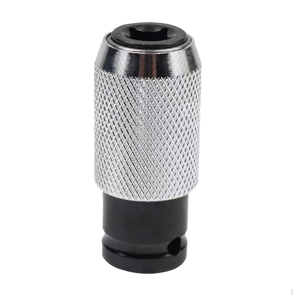 Chuck Adapter Square Sleeve Shaft DIY Power Tools Quick Release Metal Impact Socket
