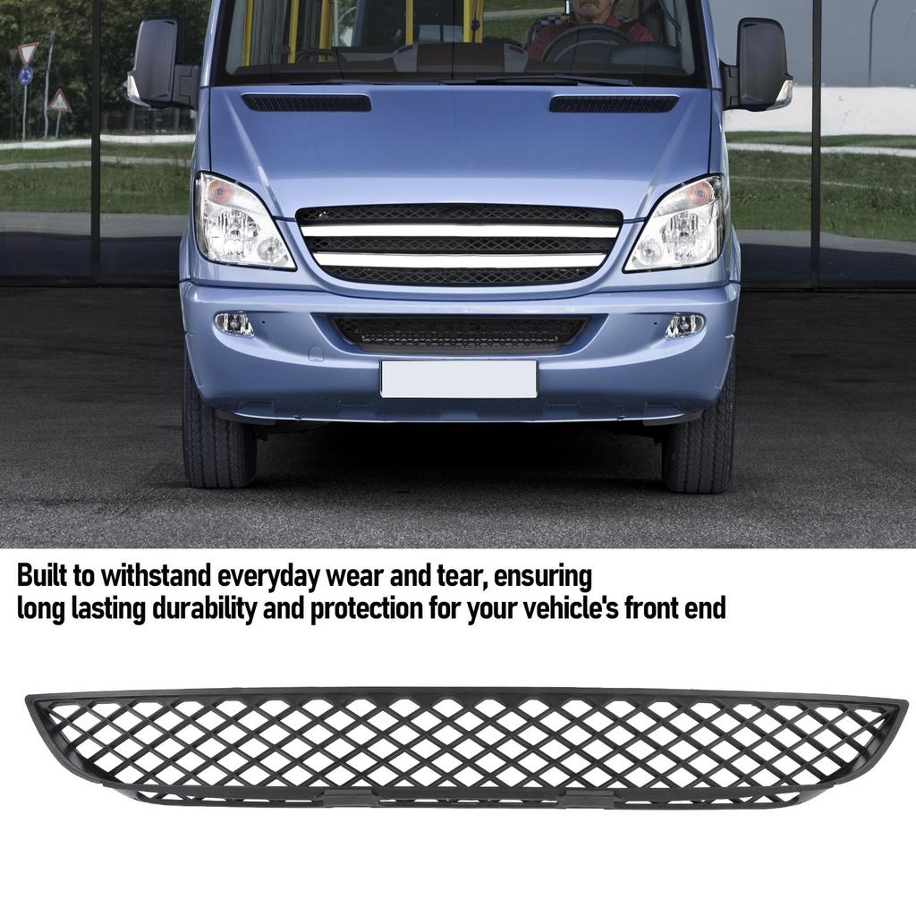 Front Bumper Lower Center Grille Protective Easy Install 9068850053 Replacement for Sprinter 906 2006-2013