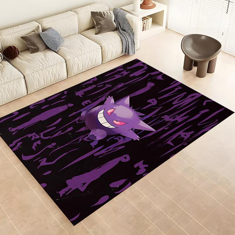 Pokemon Full Character horror gengar Pattern Carpets Bedroom Play Mat Rug Bedroom Carpet Livingroom Crawl Mat Christmas Gift Rug