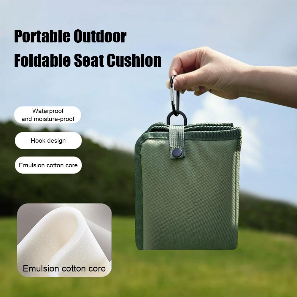 Outdoor Picnic Camping Mat Foldable Rainproof Sit Pad Waterproof Thickened Beach Seat Cushion Hiking Sitting Pads with Buckle