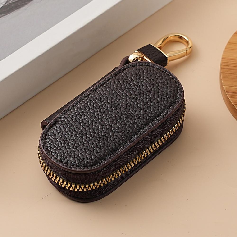 Key Organizer Compact Key Wallet Housekeeper Keys Leather Keychain Case For Gift Men Travel
