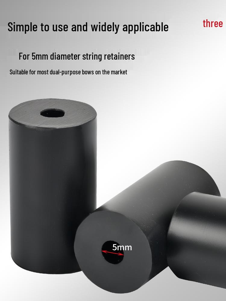 Dual-Use Bow String Stop: Sound-Absorbing, Shock-Reducing, and Integrated Rubber Compound for Archery