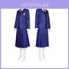 Halloween Wednesday Addams Role Playing Adult School Uniform Costume Set For Themed Parties