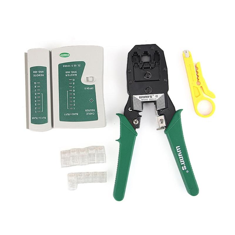 Ergonomic Cable Crimping Plier s Thickened Head NetworkCable Crimping Tool Non slip Handle andSharp Wire Stripper