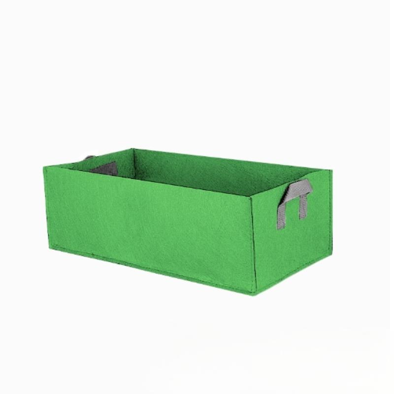 Square Fabric Raised Garden Bed,Nonwoven Grow Bag, Breathable Planting Container with Handles,Reinforced Flower Pot for Outdoor зелёный