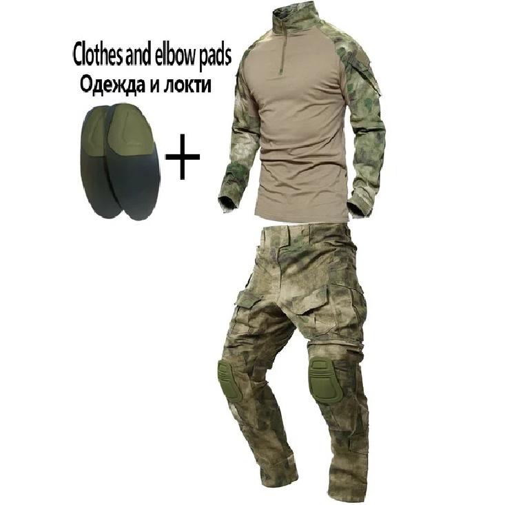 Militäruniform Camo Taktischer Multicam Anzug Herren Airsoft Kampf Paintball Kampf Wanderhemd Cargohose Scharfschützen Jagdbekleidung