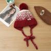 Korean Version of Autumn and Winter Hat for Women's Big Head Circumference Showing Face Small Bag Head Hat Ear Protection Warm Knit Hat Plus Fuzzy Hat