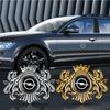 Car Styling 3D Lion Crown Badge Car Body Fender Trunk Metal Emblem Sticker For Zafira Astra Mokka Movano Vectra Insignia