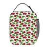 Cheerful Red Cherry Pattern Insulated Lunch Bag for Women Children Leakproof Food Boxes Thermal Lunch Box Tote
