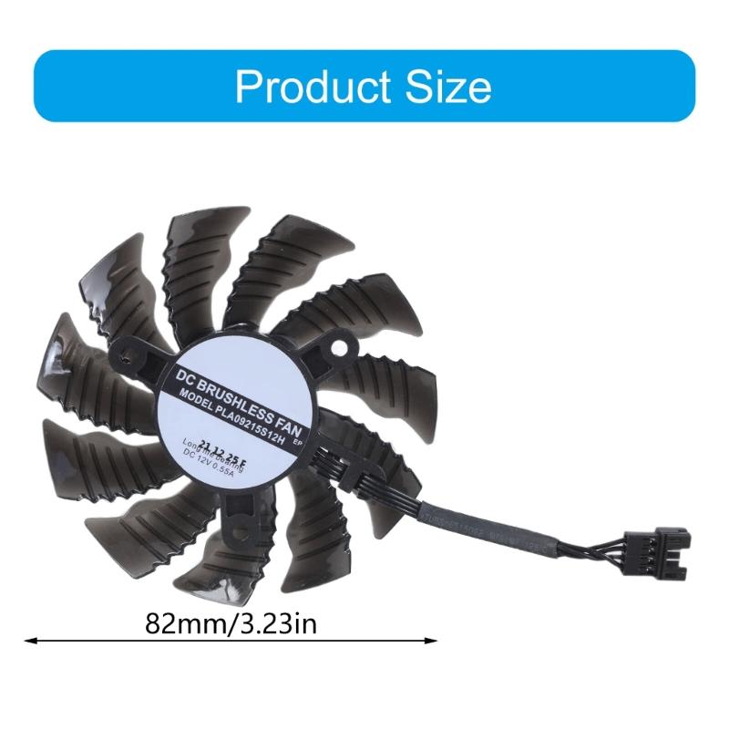 82MM T129215BU GPU Cooling Fan Replacement for 3070TI 3080 3090 GAMING Graphics Cards Video Card Radiator