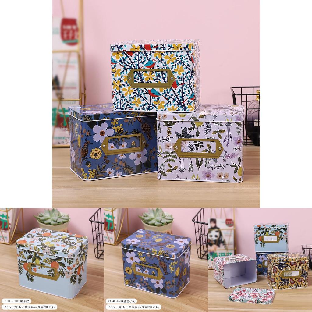 Tinplate Organizer Box For Stationery Cosmetics Toys And Accessories Storage