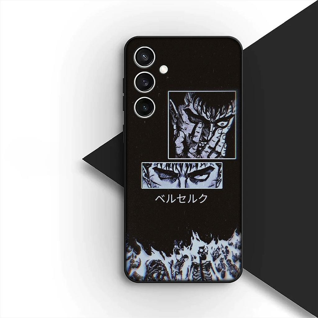 Berserk Cartoon Guts Silicone Cover for Samsung Galaxy S22 S21 S20 FE Ultra Plus A07 A15 A16 A17 A25 A37 A57 + Coque Phone Case