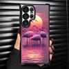 Pink Red Dreamy Flamingo Soft Phone Case For Samsung Galaxy S26 Ultra S25 Edge S24 FE S23 Plus S22 S21 + S20 Plating Anti-Fall F
