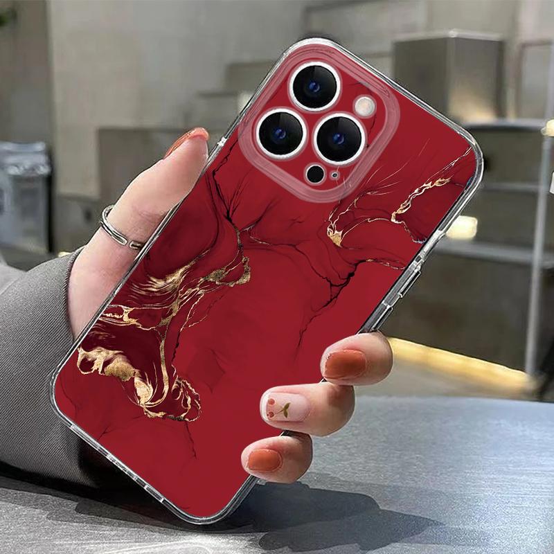Sandstone Marble Pattern Case For iPhone 17 Pro Max Coque iPhone 16 15 14 13 Pro Max 11 Clear TPU Silicone Soft Cover
