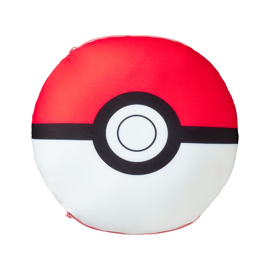 Pokemon neck pillow that can be used as a monster ball or a pillow 3-way