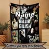 Custom Name Personalized Billie Eilish Print Blanket, Home Decor, Bedroom, Sofa, Camping, Couch, Gifts for Birthday Christmas