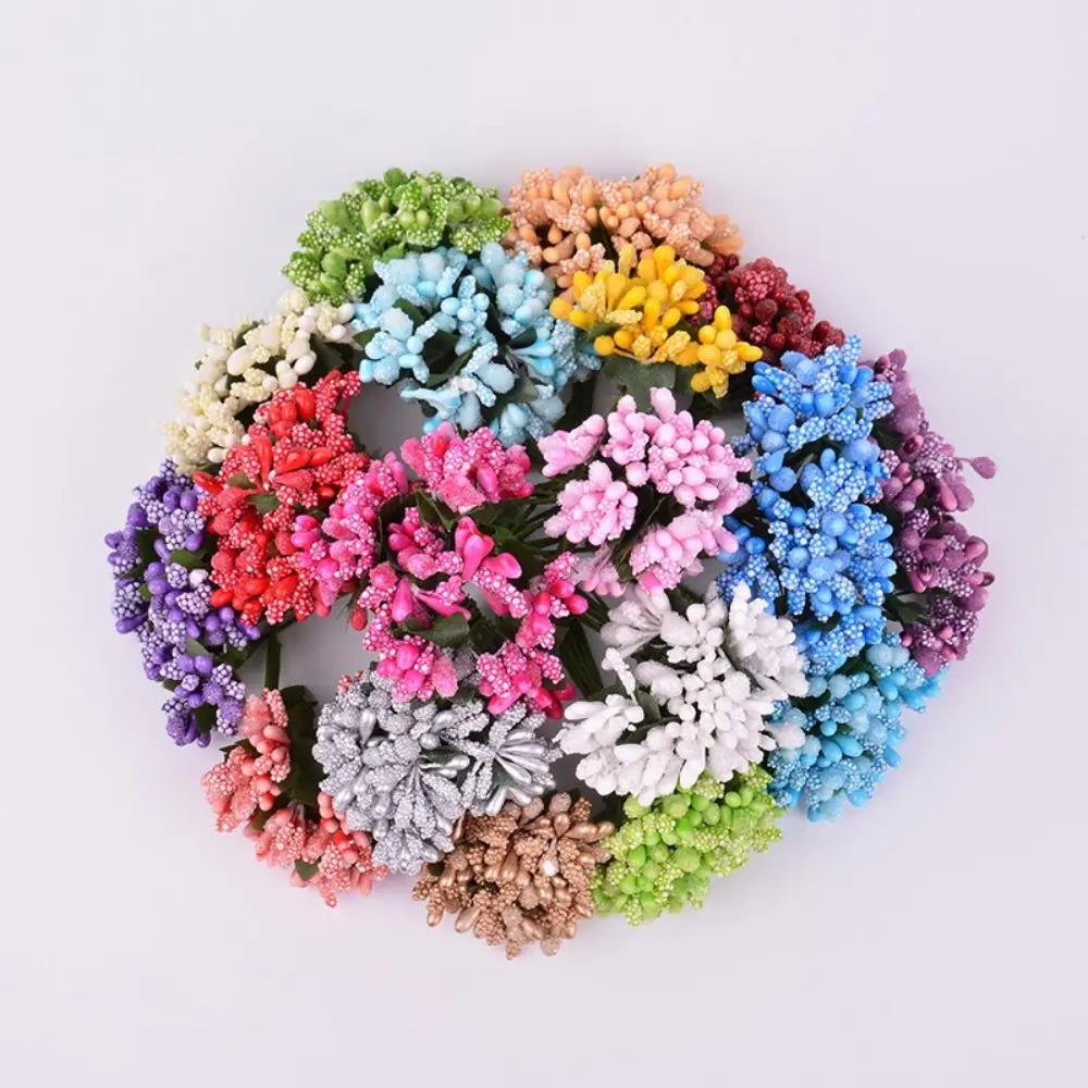 

12/36/72/144 шт. Мини тычинки цветок Искусственные цветы Ремесло Поддельные цветы Для свадебного букета Вечеринка Коробка Скрапбукинг Декор 12PCS