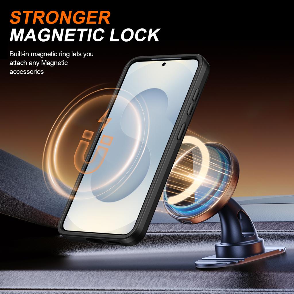 360° Rotate Magnetic Stand Phone Case For Samsung Galaxy A16 A17 A26 A27 A35 A55 A36 A57 A56 A06 A07 F17 Cover