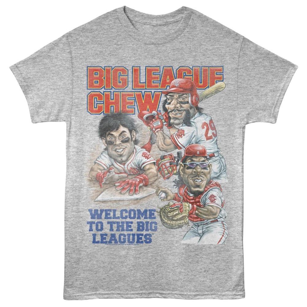 Big League Chew Welcome To The Big Leagues Red Uniform Players Men s T shirt L