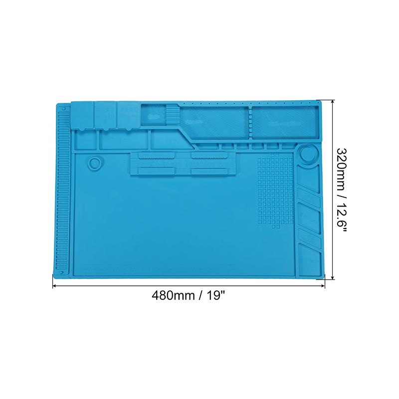 Soldering Mat Repair Pad Insulation Heat Resistant 932°F Soldering Station Silicone Work Pad Desk Workbench Phone Repair Tool