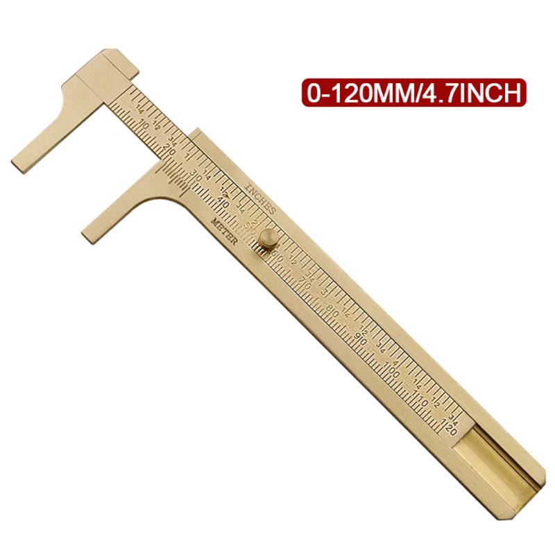 Retro Brass Ruler Triangle Ruler Protractor Caliper Wave Ruler Stationery Accessories For School
