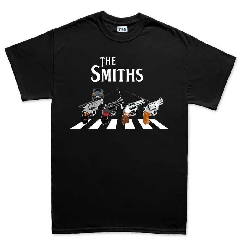 Guns TShirt Unisexs Cotton Graphic Tee Retro Streetwear Casual Fitness Muscle Black M