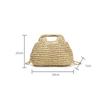 Retro Woven Clutch Bags for Women Straw Shell Chain Handbag Messenger Bag Ladies Holiday Beach Eco-friendly Crossbody Bag CLE