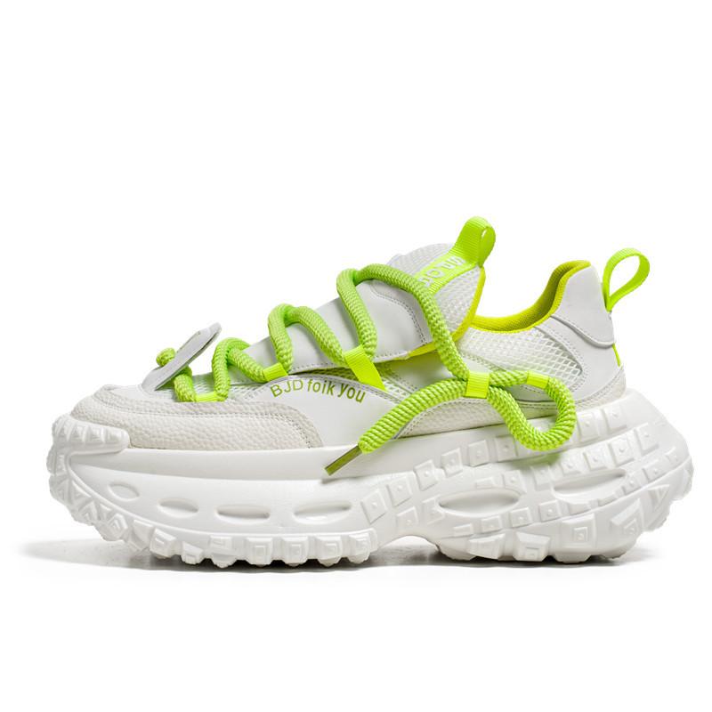 Men'S Shoes Summer Breathable Sports And Leisure Trendy Shoes Versatile Thick-Soled Heightening Wear-Resistant Sports Shoes