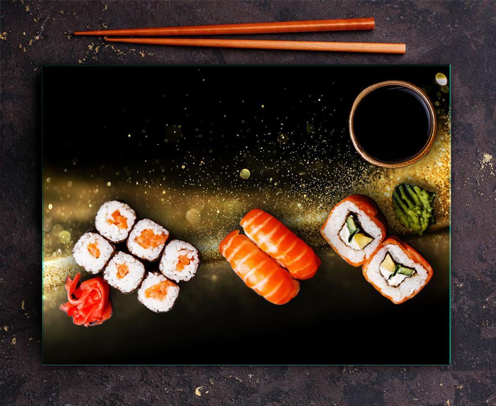 Tempered Glass Cutting Board 30X22 Black