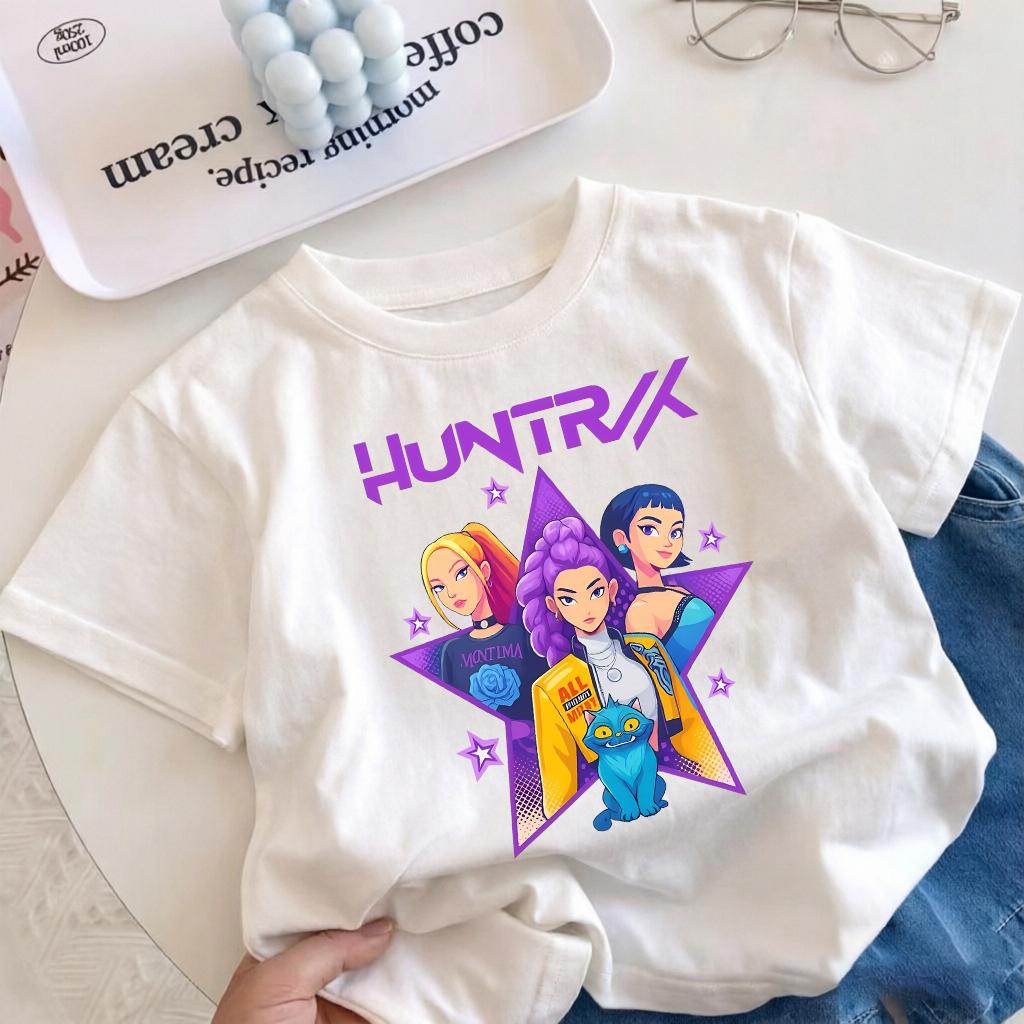 2026 hotselling boy witch hunter group cartoon print new shortsleeved summer casual comfortable childrens clothing