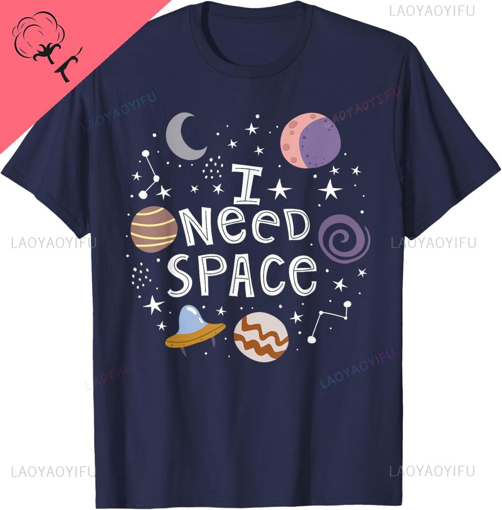Stars Planets Cute TShirt Custom Printed Graphic T Shirts Streetwear Print On DeUnisexd Individuality Ropa Hombre