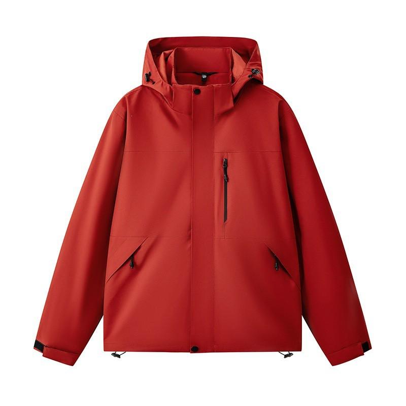 Unisex Hooded Windproof Waterproof Outdoor Jacket Hiking Camping Fall Lightweight Breathable Raincoat