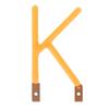 Lettera Inglese Filamento Cob Led Filamento Dc3V Candela Edison Giallo Diodi Luce Decorativa per Feste Accessori Fai da Te