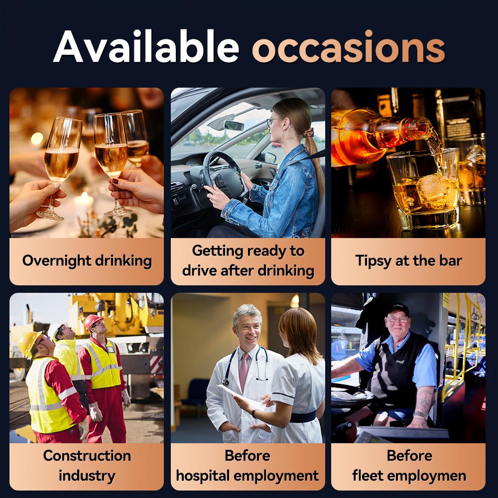 Alkoholtester, tragbares Hand-Alkoholtester-Kit zur Messung des Alkoholgehalts zu Hause