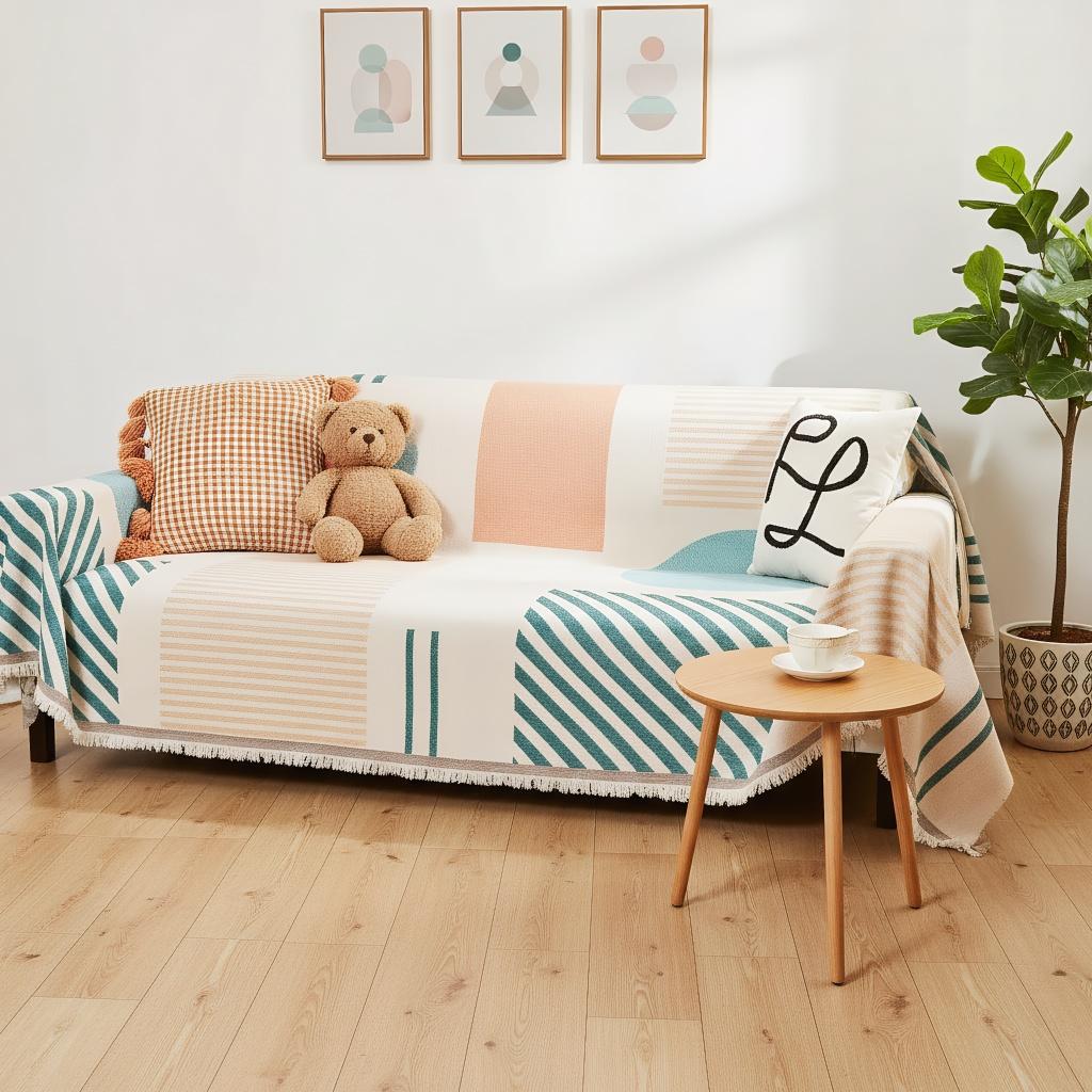 Nordic Sofa Throw Blankets Outdoor Camping Picnic Large Blanket Leisure Relax Beach Towel Bohemia Travel Rug Tassels Linen