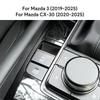 Oberes Wildleder-Zierleisten-Aufkleber LHD RHD für Mazda 3 BP Axela CX30 CX-30 2024 2025 Elektronische Handbrems-Aussparung