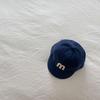 Infant M Letter Embroidery Pure Color Baseball Cap - Spring & Autumn Korean Style Duck Tongue Hat