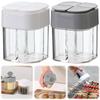 4-in-1 Spice Shaker 4 Grids Spice Container with Lid Salt and Pepper Shaker for Travel Camping Picnic