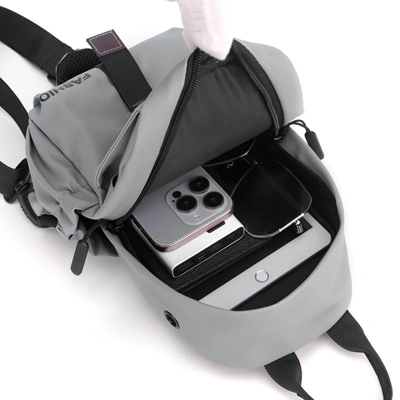Stylish Unisex Chest Pack - Fashionable Nylon Crossbody Bag for Everyday Use Stylish Nylon Shoulder Bag