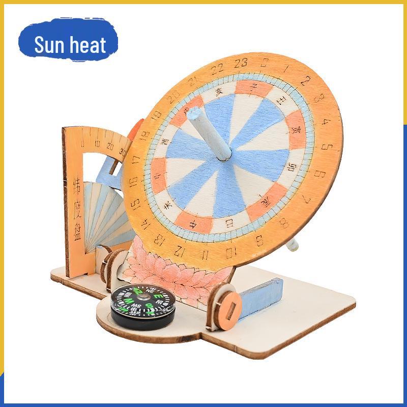 Sundial: Handmade Wooden DIY Science Experiment Kit for Primary School