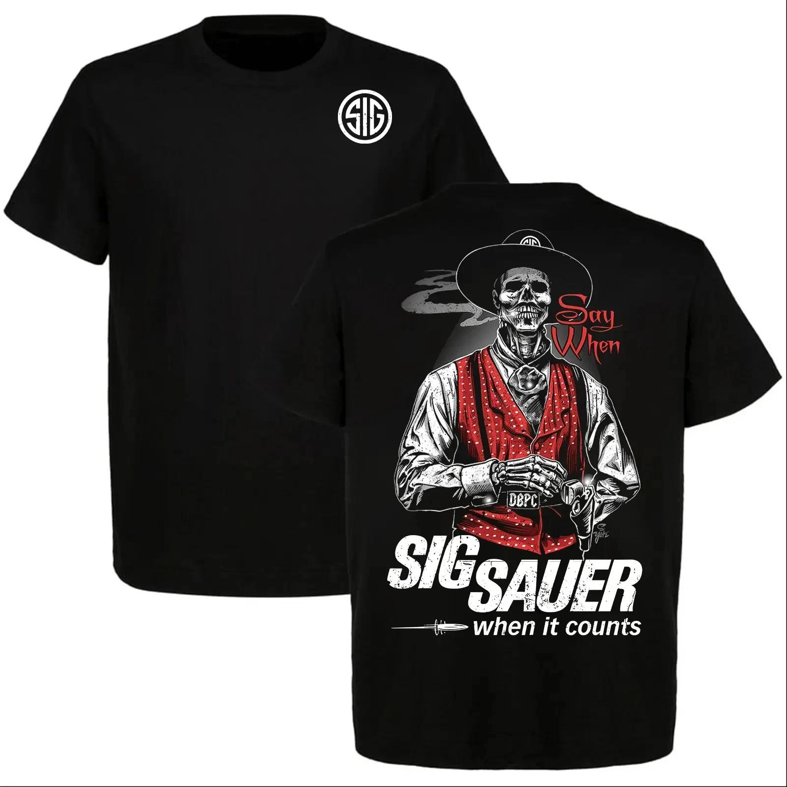 Sig Sauer : Doc Holliday Say When T-Shirt, Cowboy Western Shirt, Perfect XS