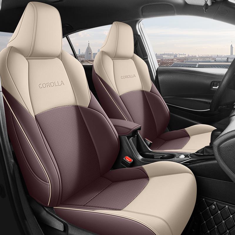 Universal All-Season Seat Covers for Toyota Corolla, Fits Dual-Engine Models, Fully Enclosed Car Seat Cushions